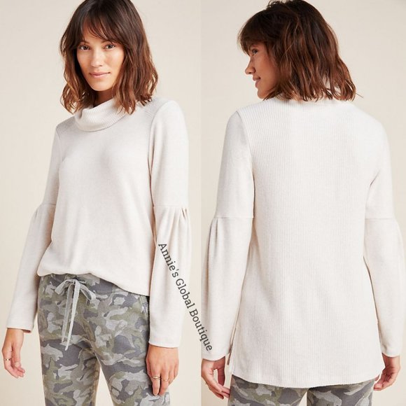 Anthropologie Tops - RARE NWT ANTHROPOLOGIE Rachael Cowl Neck Pullover